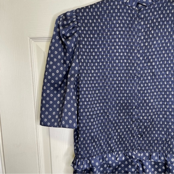 Sandro Malden Printed Smocked Dress - Picture 10 of 13